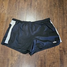 Nike Dri-Fit Tempo Running Shorts Brief Lined Womens XL 16-18 Gray Tag 80's 90's