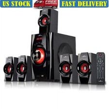 5.1 Surround Sound System Bluetooth USB SD FM Radio Remote Control Speakers