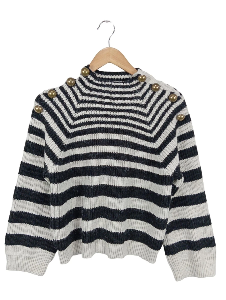 Pull Mango Noir Et Bleu - Taille S - Occasion Bon état