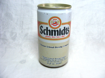 Vintage Steel Beer Can Schmidts Beer Christian Schmidt Brewing Co. PA 12oz