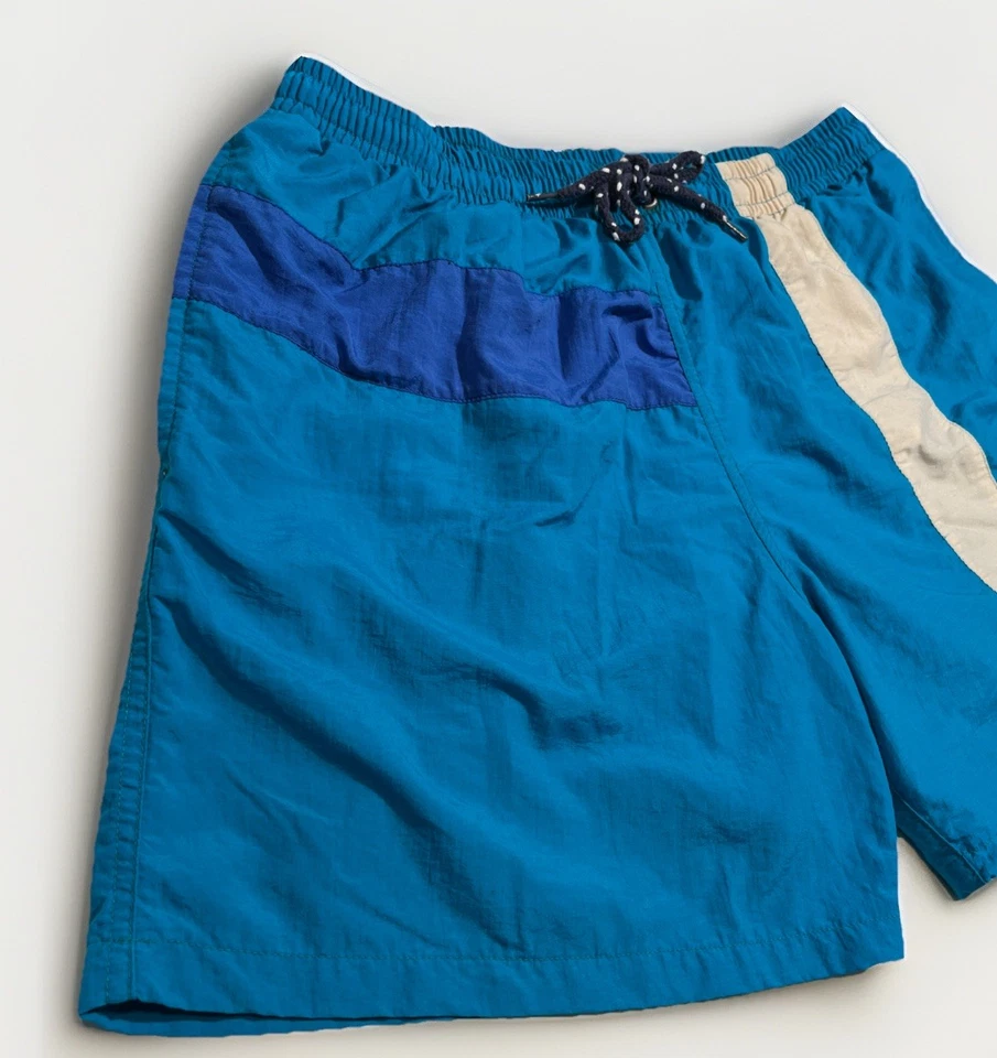 Bañador de Colección Sideout ClubMed Color Verde Azulado Bloque 5" Entrepierna Años 90 Playa Voleibol Foto 2 de 4