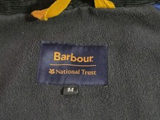 Barbour National Trust Tarp Camouflage Impermeabile Foderato in Pile Giacca Cappotto M