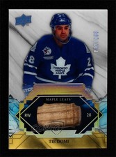 2019-20 Upper Deck Engrained Remnants 12/100 Tie Domi #R-TD 0c3