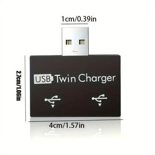 HUB USB Adapter Extender Mini Splitter Box 1 to 2 Ports High Speed Female USB2.0 - 第 3/12 張圖片
