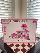 Temi Luxury Villa 3-Story Dollhouse No.1235-3 For Age 3+