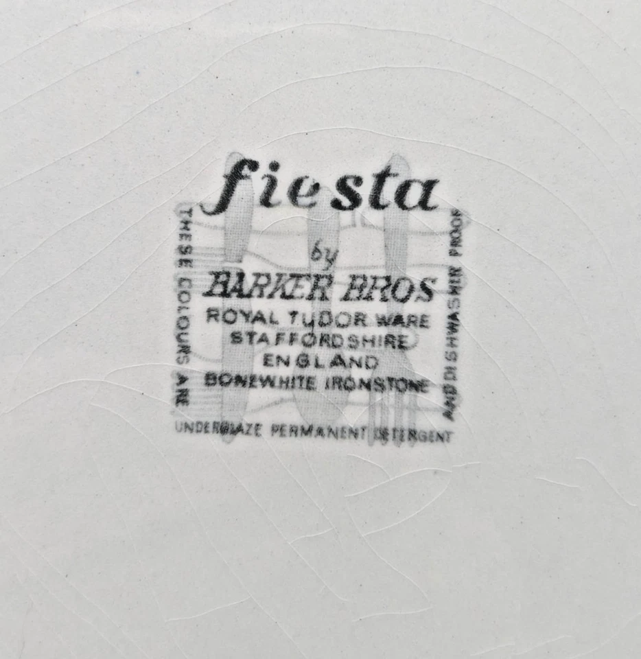 Vintage Barker Bros Fiesta Ironstone Dinner Plate 10"/ 25cm Retro 1960s - Image 3 of 4