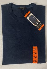 Banana Republic Mens Merino Wool Crew Sweater Pullover NAVY BLUE Lightweight XXL