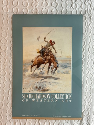 Sir Richardson Western Art Promotional Poster Featuring “The Bucker”