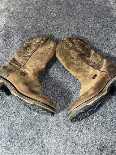 Tony Lama TW1031L Women's Leather Boots Brown, Size 6.5B Waterproof - Picture 2 of 14