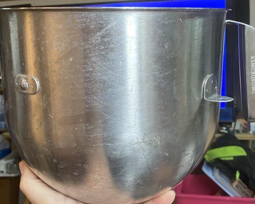 KitchenAid KSMC8QBOWL Ciotola Miscelatore Commerciale 8 Qt Acciaio Inox Argento OEM, USA - Foto 2 di 5