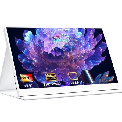 Weißer Monitore UPERFECT 15,6 Zoll FHD Monitor 1080P 1920*1080 60Hz VESA Display