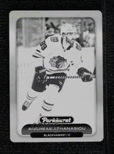 2023 Parkhurst Printing Plate Black Achievement 1/1 Andreas Athanasiou #68 1j2d