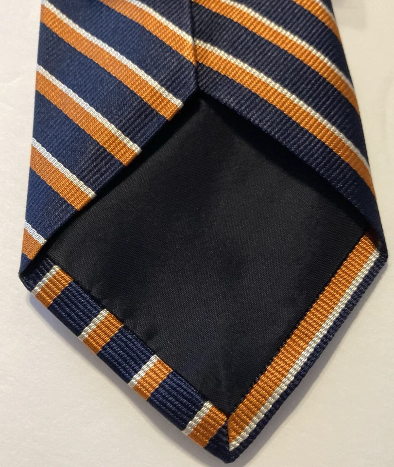 Corbata de seda a rayas para hombre Jack Spade Bleecker Street 58,5" X 2,75" Foto 3 de 4