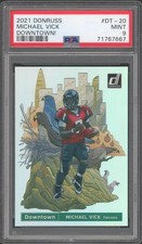 2021 Panini Donruss Michael Vick Downtown #DT-20 PSA 9