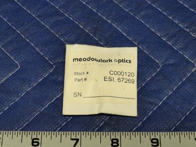 Meadowlark Optics Polarization Splitter Prism 0.4'' Sqr. Stock # C000120 K56
