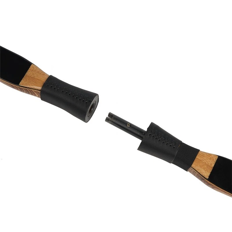 52" 20-50lbs Archery Take-down Recurve Bow Traditional Bow Longbow Youth& Adult - Image 3 of 4