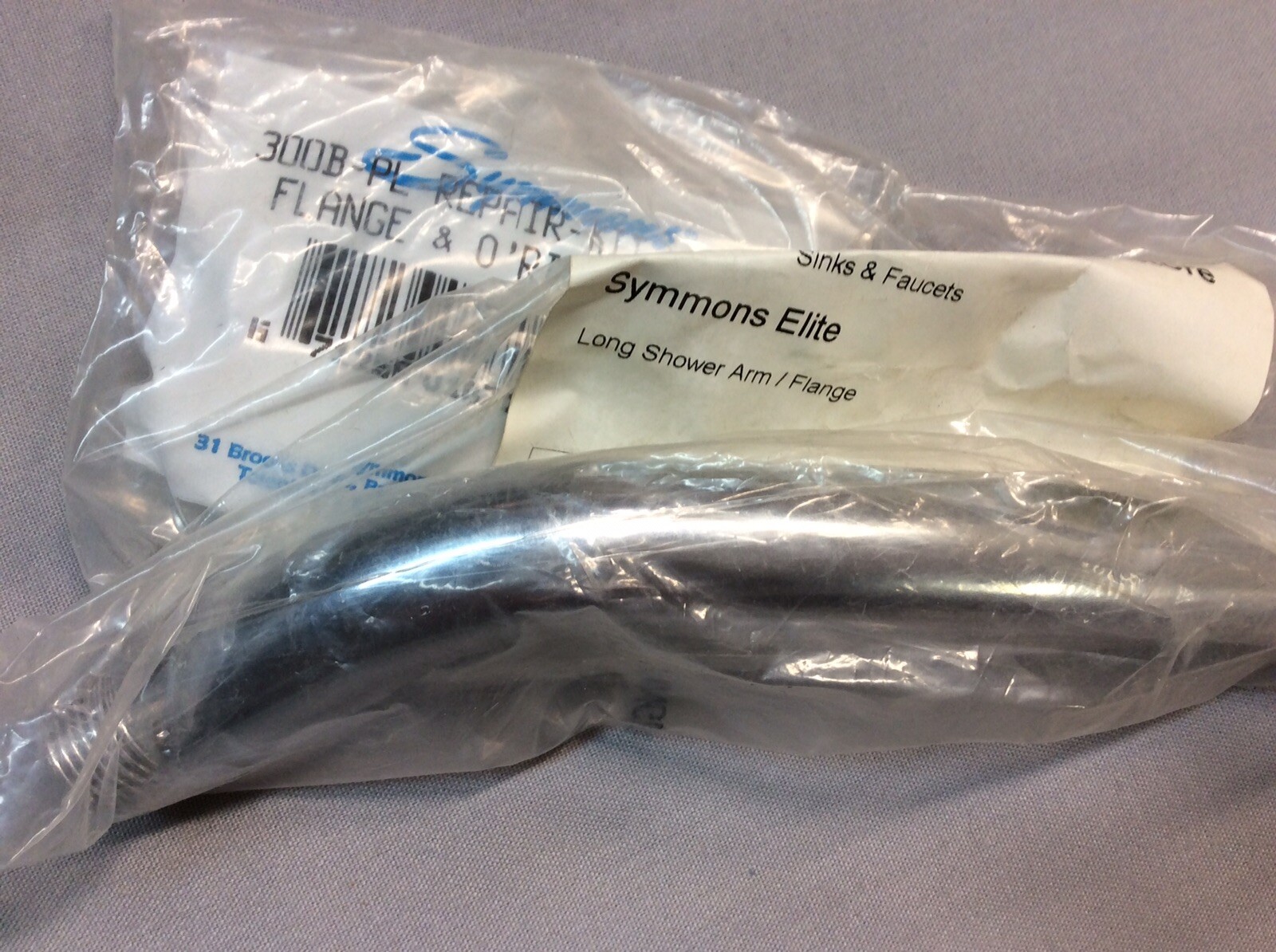 Symmons 300 Chrome Elite 7&rdquo; Long Shower Arm & Flange Set NEW