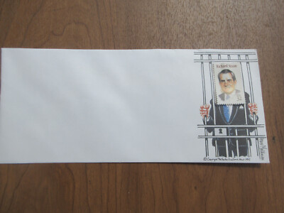 Prison Envelope Sign Richard Nixon stamp on jail envelope, never used, Watergate Vintage | eBay