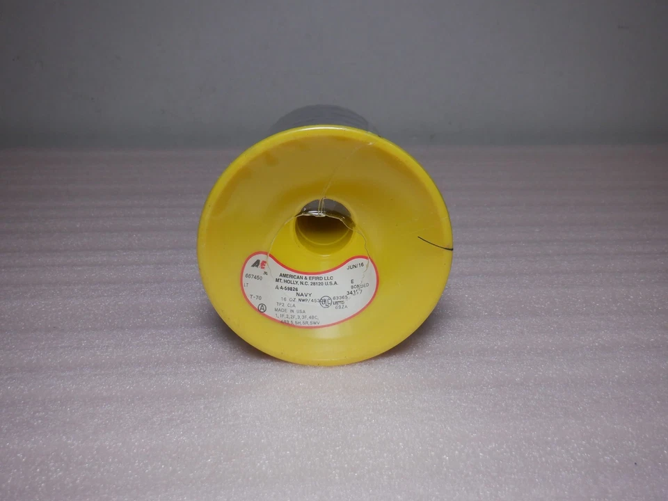 AMERICAN & EFIRD A-A-59826 TYPE 2 NAVY BLUE THREAD BONDED NYLON SIZE E - Image 2 of 3