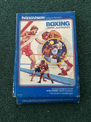 Boxing for Intellivision Game Carttridge By Mattel Vintage Gaming Rare