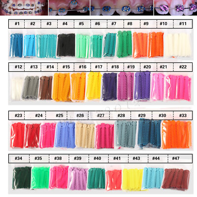 Dental Ligature Ties Light Force Ortho Rubber Elastic Band 1040 Ring/Bag