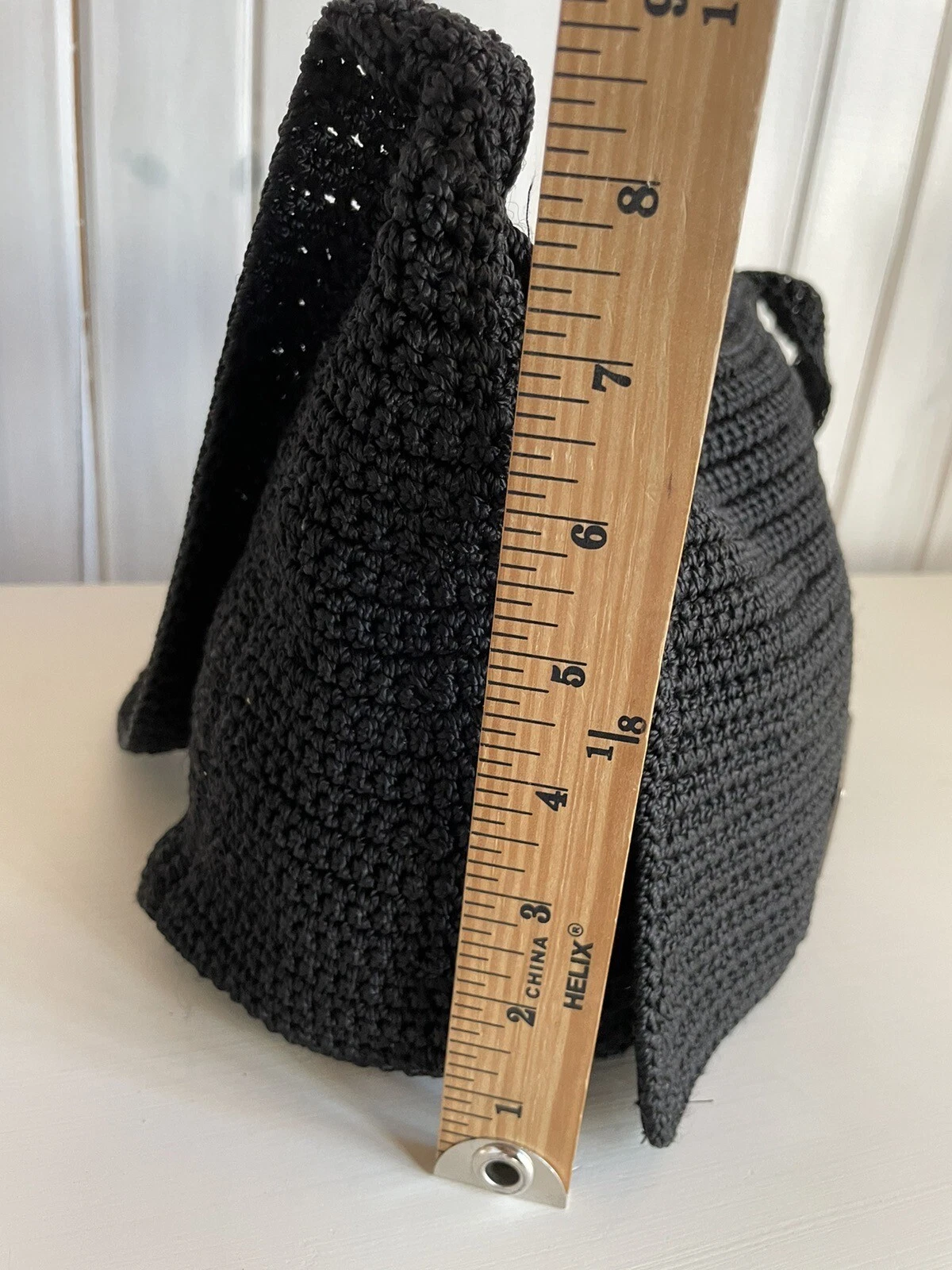 The Sak borsa a tracolla boho all'uncinetto nera