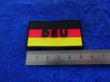A50-08) Fahne/Flagge Patch Milit&auml;r Abzeichen Gummi Klett Deutschland DEU