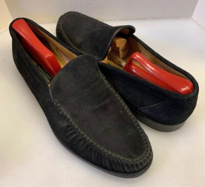 Bally Men 9 E US 8 UK Wahl Slip On Loafers Black Suede  display picture 2