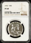 1957 Proof Franklin Silver Half Dollar graded PF 68 by NGC!