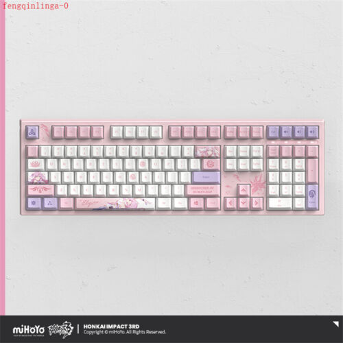 Honkai Impact 3 Official Elysia Mechanical Keyboard DIY RGB Colorful Backlight - Picture 2 of 19