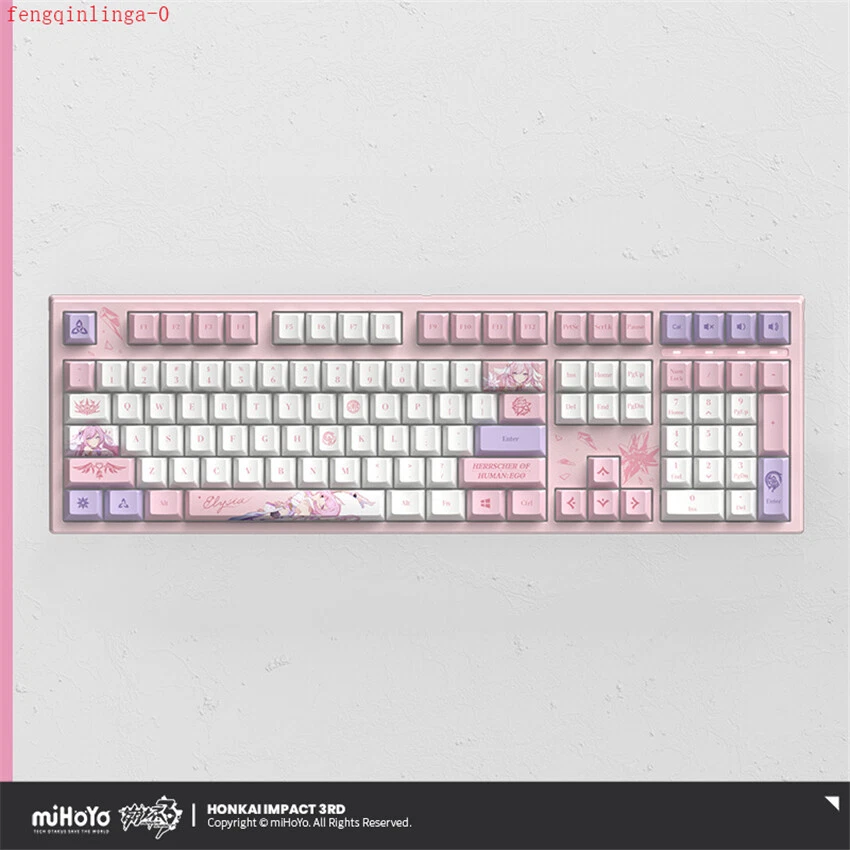 Honkai Impact 3 Official Elysia Mechanical Keyboard DIY RGB Colorful Backlight - Image 2 of 4