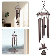 26" Wind Chimes Large Deep Tone Chapel Bells 6 Tubes Outdoor Garden Home Decor