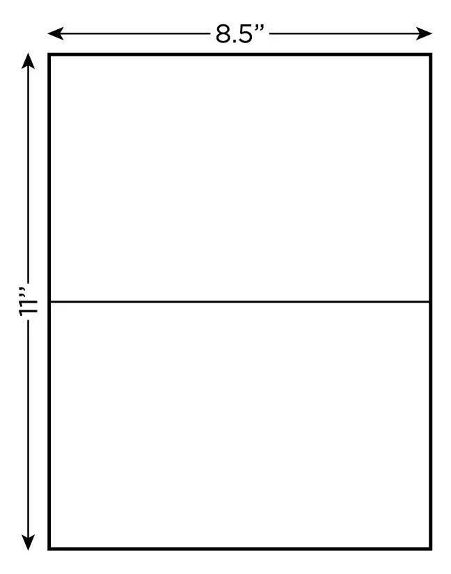 600 etichette autoadesive premium 8,5" x 5,5" mezzo foglio spedizione -marca PLS- - Immagine 3 di 3