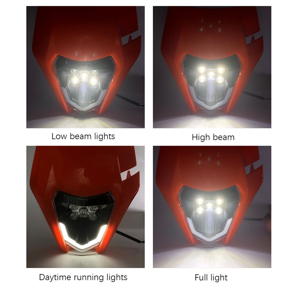 LED Headlight with Cover Mounting Bracket For SurRon Light Bee X / Segway X260 eBay
