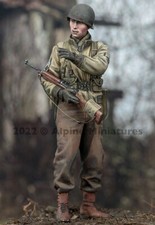 ALPINE MINIATURES 1:35 SET 35303 WWII US INFANTRY NCO 1 FIGURE-2 HEADS 