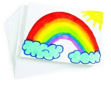 "Rainbow Creations: 9" x 12" Art Paper - Premium Craft Paper for Painting, Water
