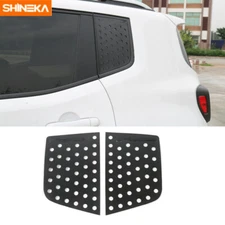 2xTriangular Window Glass Decor Cover Trim for Jeep Renegade 2016-23 Accessories
