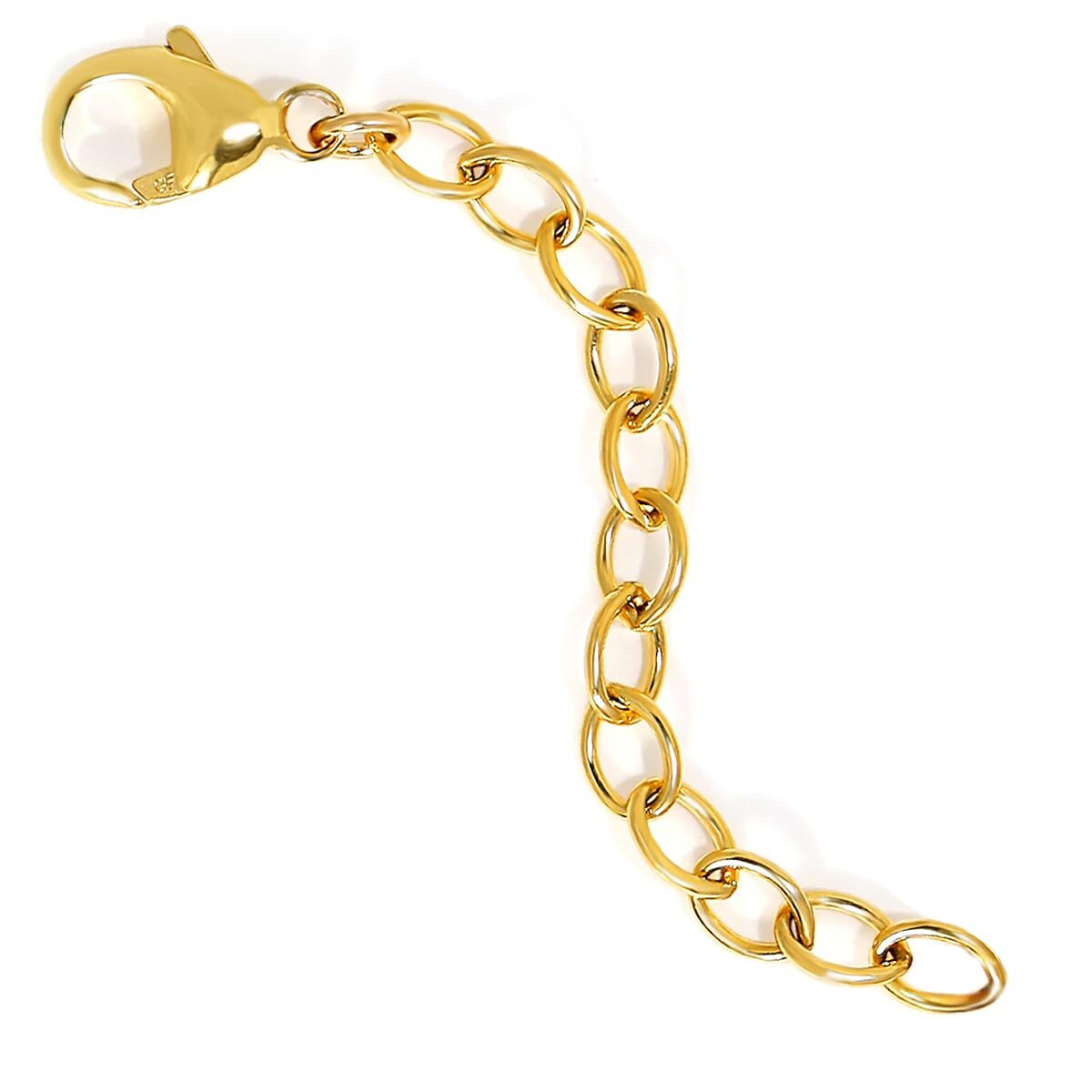 Extendable 14K Gold or Solid 925 Sterling Silver Necklace Bracelet for Women and Men