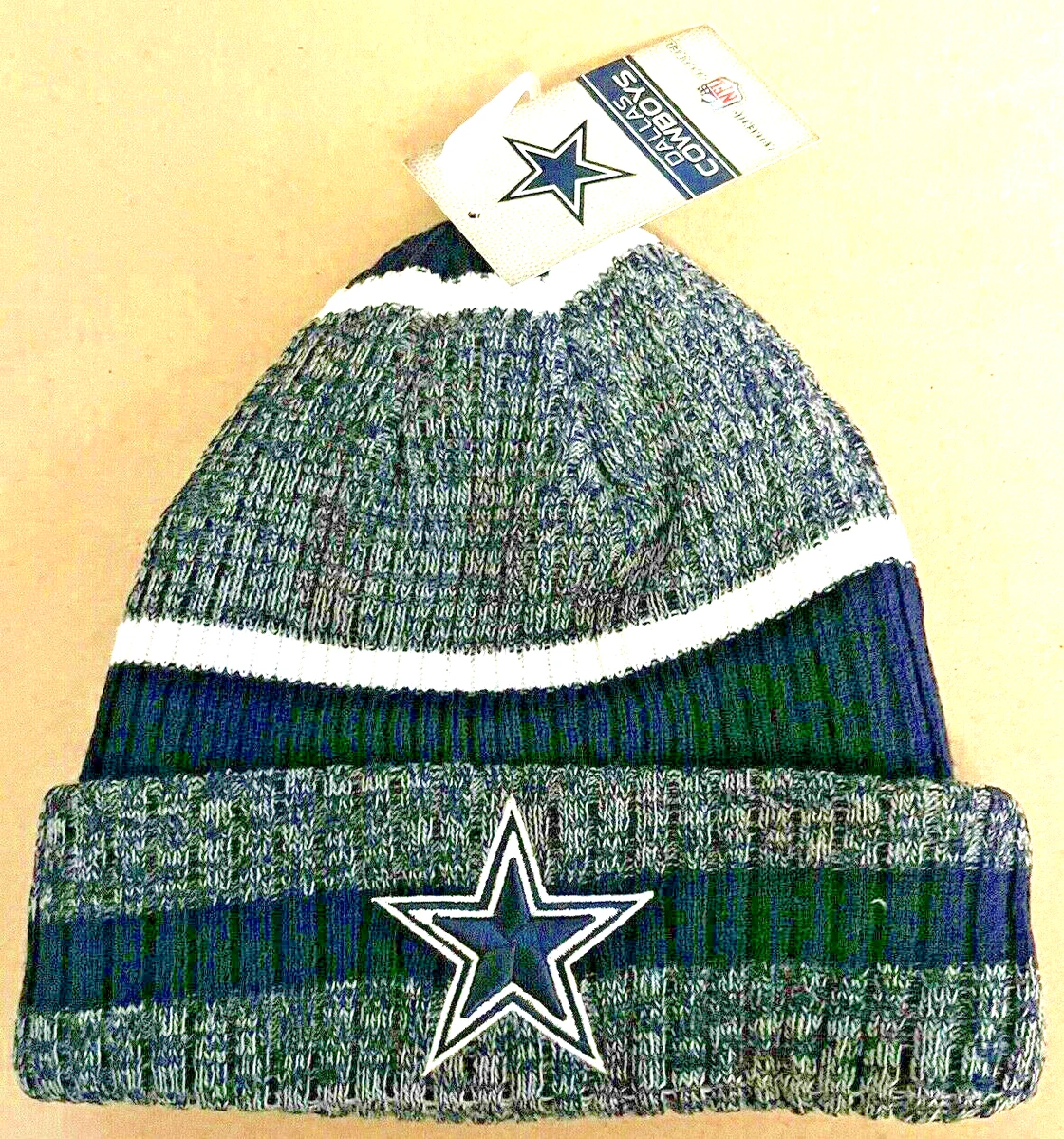 Authentic Dallas Cowboys Knit Hat / Frosted Blue/ Navy / NWT /Reg $20/  Busselton