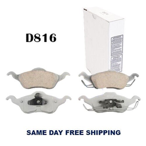 Rear Ceramic Brake Shoe Set (4-Piece) For 2000-2011 Ford Focus 2.0L, 2.3L, 2.5L