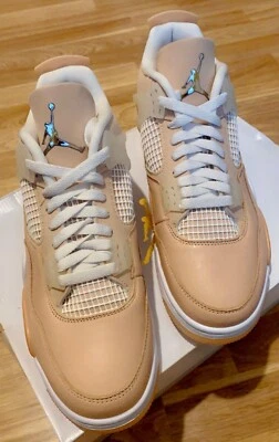 Nike Air Jordan 4 Retro Shimmer Blush Nude UK 8.5 W US 11 AUTHENTIC BRAND NEW - Image 1 of 4