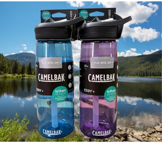 CamelBak Eddy+ 25oz Flip Straw BPA Free Tritan Plastic Blue & Purple