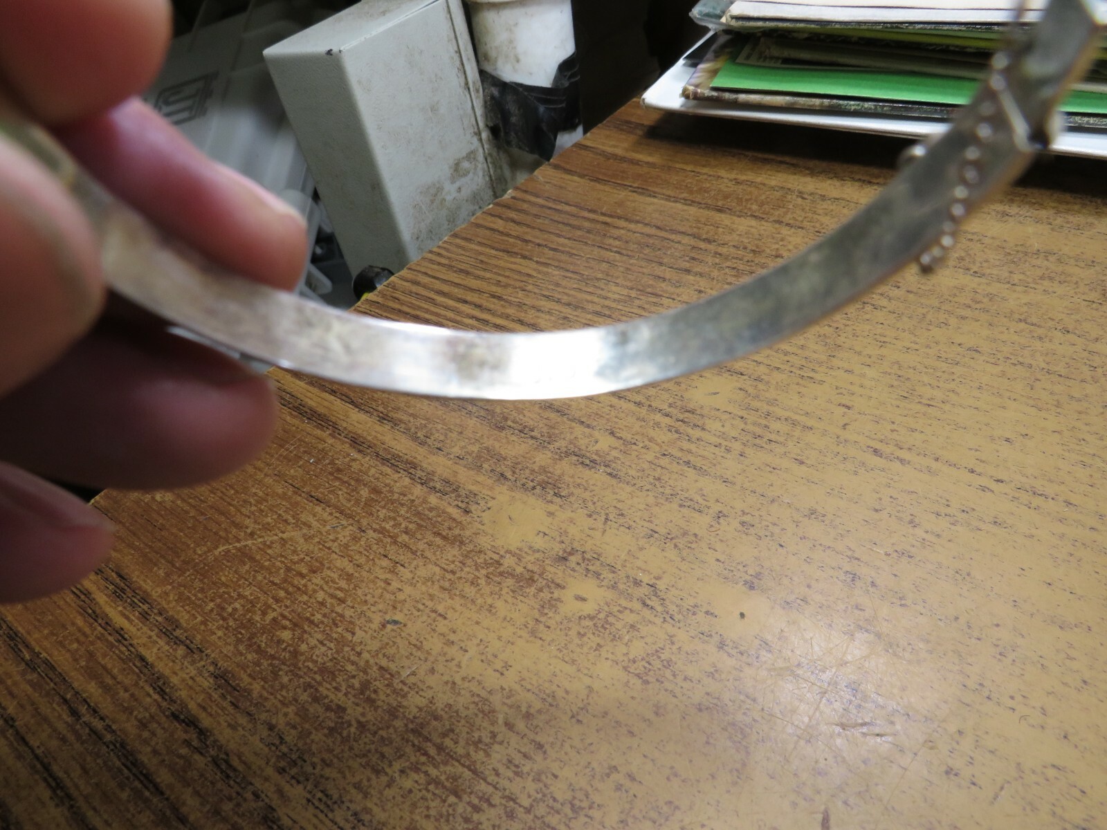 Hinged Sterling silver bracelet - image 6