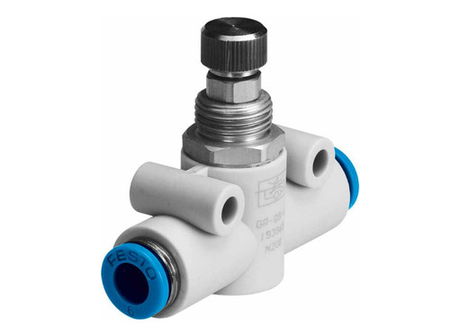 FESTO GR-QS-4 193967 One-way Flow Control Valve New - Bild 1 von 4