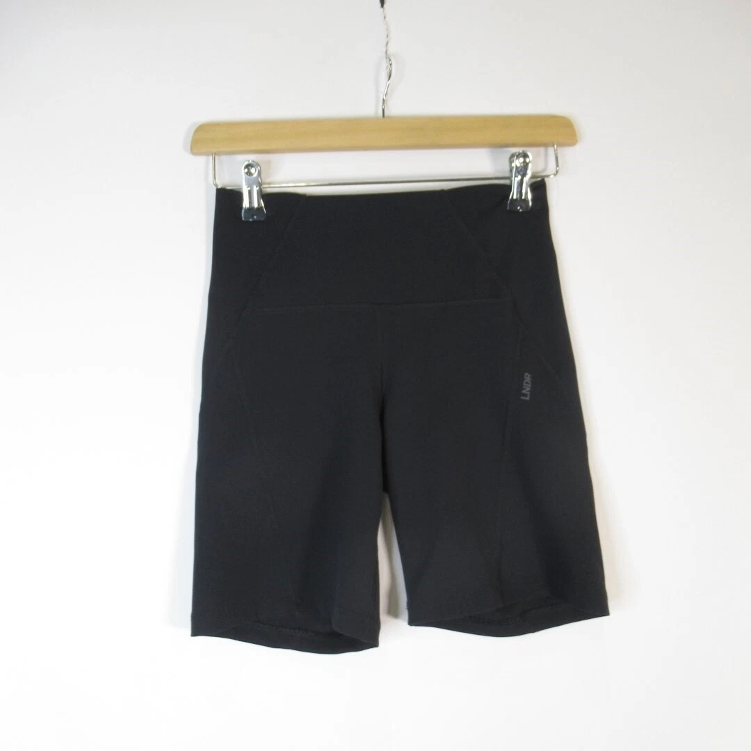 LNDR Black Cycling Shorts UK Small Pants Stretch Leggings Short
