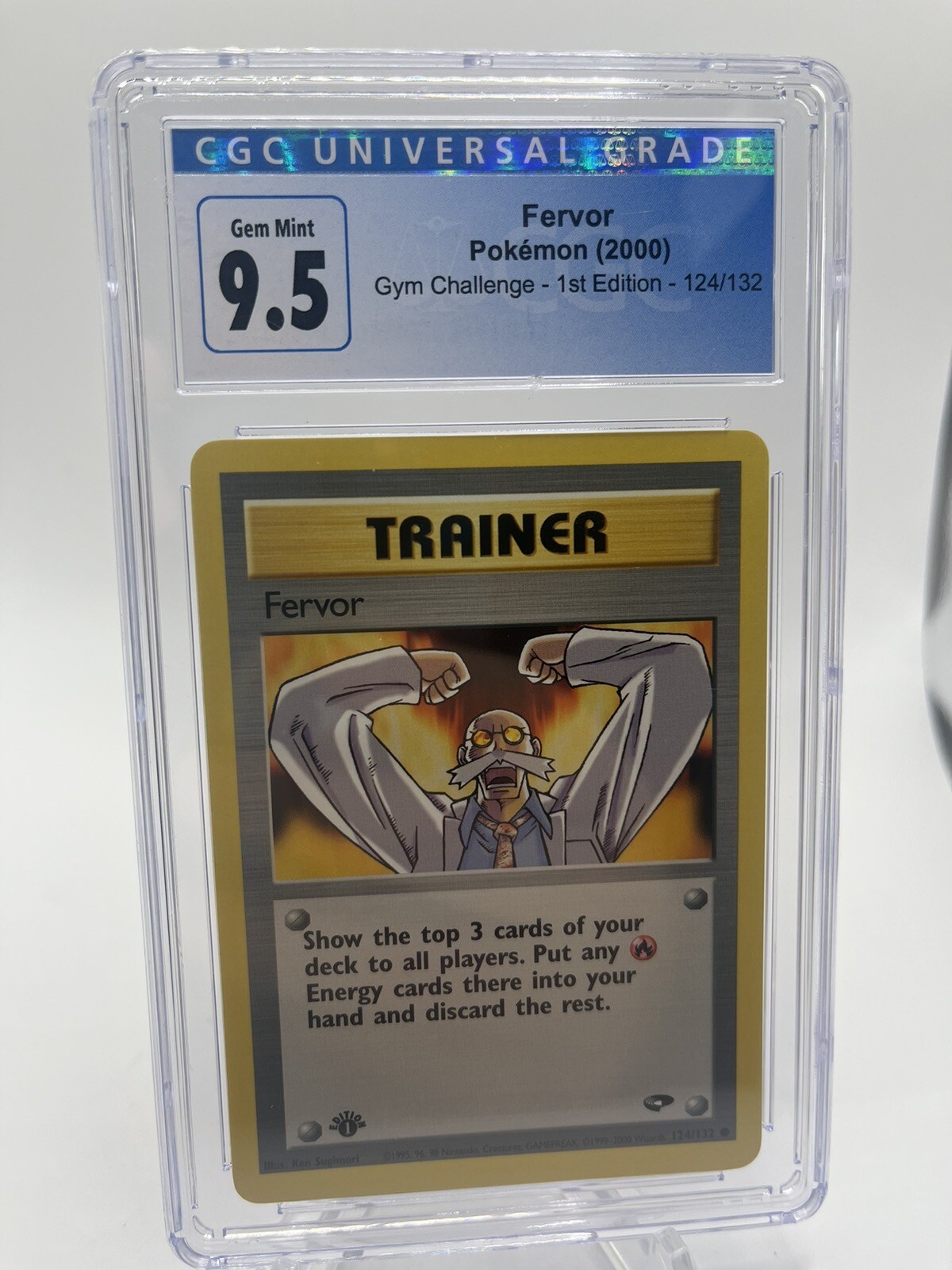 CGC 10 GEM MINT Fervor 124/132 1st Edition Pokemon Card 249