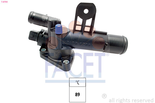 Facet Thermostat KüHlmittel 89°C FüR Renault Megane II Kombi Nissan Micra III-image
