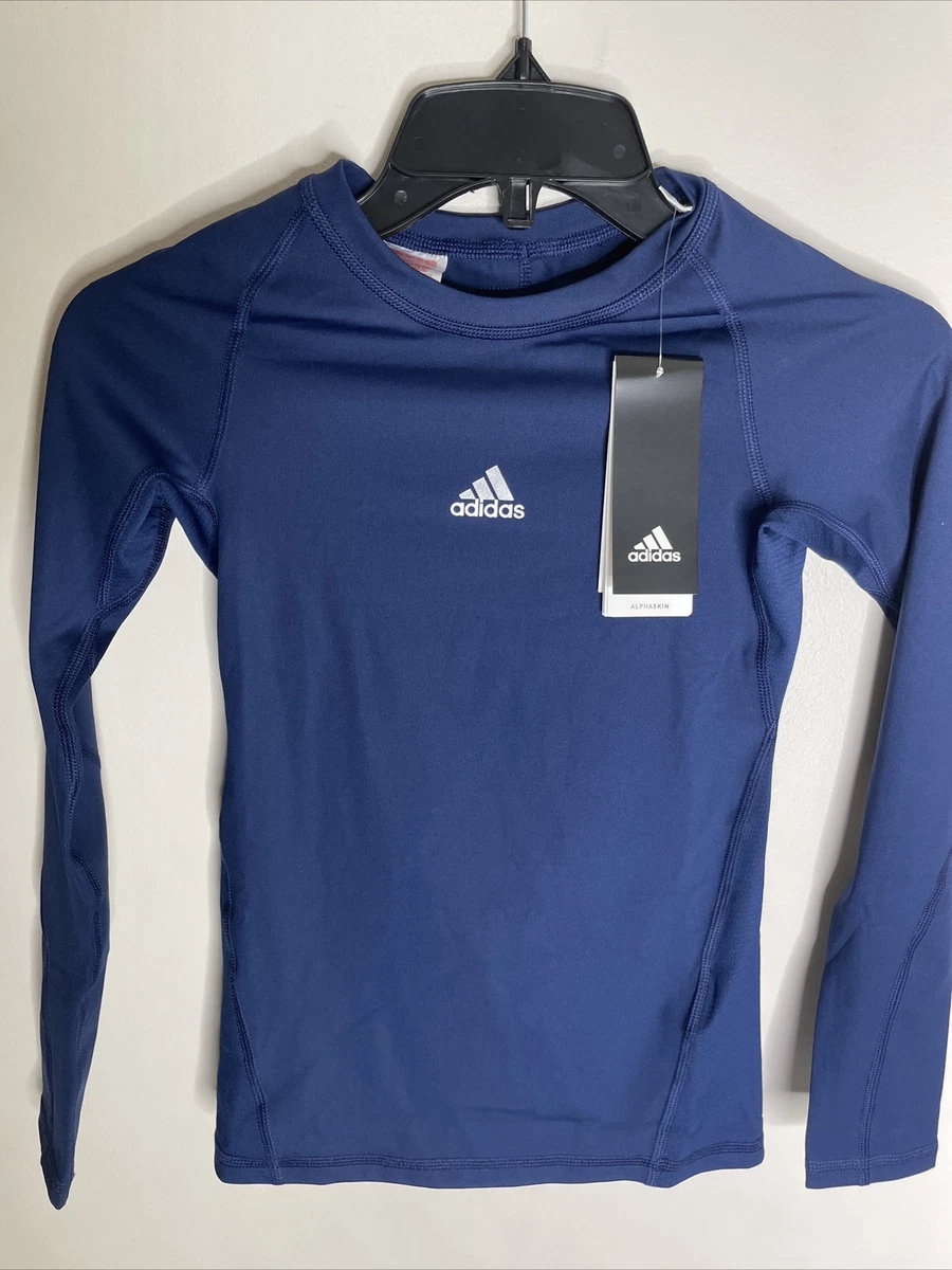 adidas youth alphaskin long sleeve compression shirt