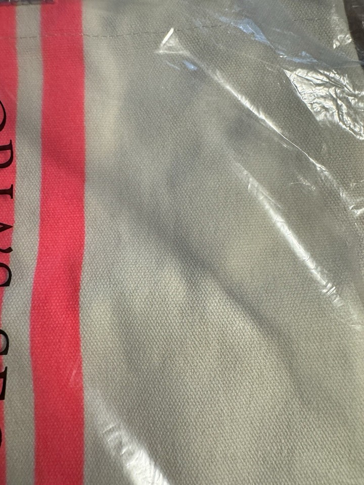 Victoria's Secret NEW Sun & Fun Pink & Sand Canvas Beach/Travel Bag