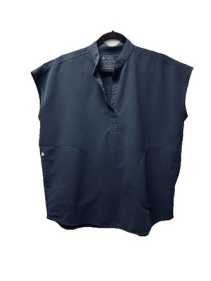 FIGS S Navy Rafaela Oversized Scrub Top Tech Collection WXXSW1003 Medical Lab